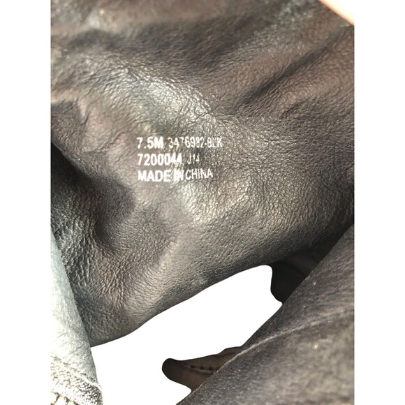 Frye Patty Artisan Zip Womens 7.5M Ankle Boots Black Leather - Picture 9 of 12